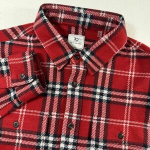7 Diamonds Generation Soft Flannel Shirt Mens L Red Plaid GSMK-7397 NWOT